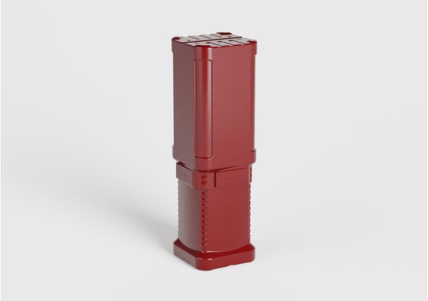 Image shows BK 45 120 S red 07 HDPE 01