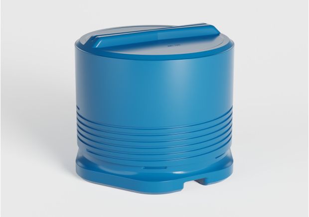 Image shows MK 150 110 K blue 01 HDPE 01