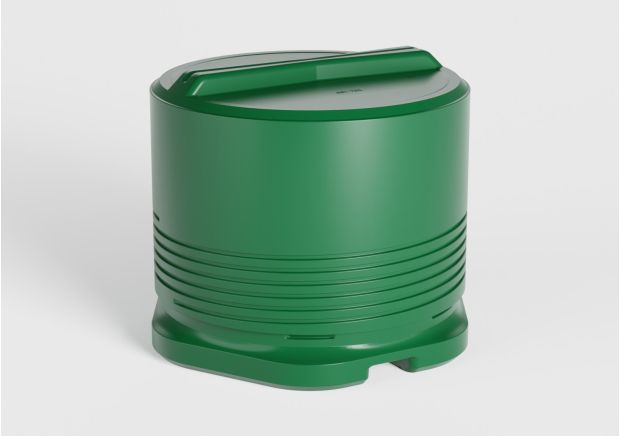 Image shows MK 150 110 K green 02 HDPE 01